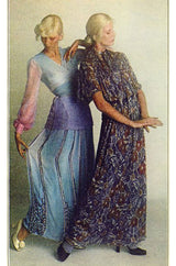 Iconic c.1972-73 Missoni Floral Print Metallic Lurex Caftan Dress