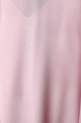 1960s Odette Barsa Loose & Easy Fitting Pink Caftan w Wide Pink Feather Cuffs