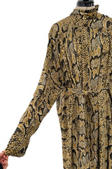 Iconic Pre-Fall 2018 Celine by Pheobe Philo Snake Print 'Boa" Jersey Dress