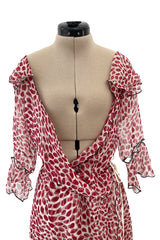 Light as Air Spring 2004 Yves Saint Laurent by Tom Ford Silk Chiffon Lip Dress