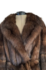 Rare 1984 Christian Dior Haute Couture by Canton Furs Model #3007 ‘Dynastie' Russian Sable Coat