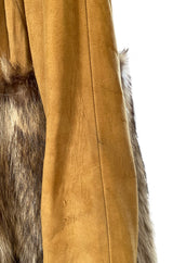 Rare 1968 Bonnie Cashin Museum Held Fox Fur & Suede Coat