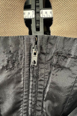 Documented Fall 1984 Christian Dior by Marc Bohan Runway Haute Couture Black Textured Velvet Dress