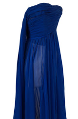 F/W 2004 Jean Louis Scherrer Haute Couture Runway Dress & Feather Cape