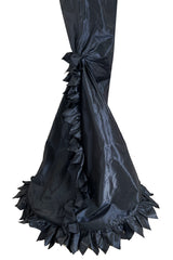 Spring 1999 Oscar de la Renta Strapless Silk Taffeta Dress w Elaborate Back Skirt