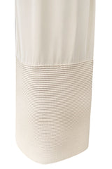Mid 1950s to Early 1960s Christian Dior Demi-Couture Ivory Silk Strapless Dress & Stole