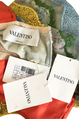 Resort 2016 Valentino Lace, Silk and Cotton Backless Patchwork Dress