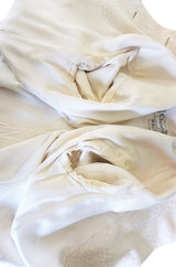 Well Documented Fall 1977 Christian Dior Haute Couture Cream Silk Suit