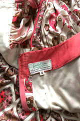 Extraordinary 1960s Emilio Pucci Silk Jersey Intricate Swirl Print Dress