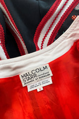 Documented 1970 Malcolm Starr by Youssef Rizkallah Ad Campaign Flared Patchwork Coat or Dress