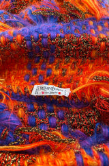 Fall 1993 Yves Saint Laurent Documented Fringed Knit Tunic Mini Dress