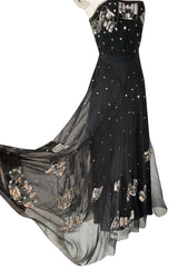 Spring 1974 Chloe by Karl Lagerfeld Sequin Dress Set as Seen on Sylvie Vartan