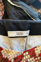 Spring 2009 Prada Runway Snakeskin Print Open Side Dress