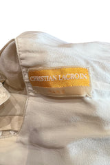 Spring 2006 Christian Lacroix Haute Couture Runway Embroidered Ivory Net Top