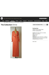 A/W 1973 Christian Dior Haute Couture Intricately Pleated Silk Dress