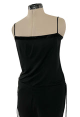 Fall 2009 Gucci by Frida Giannini Ad Campaign Black Jersey Draped Back Jumpsuit