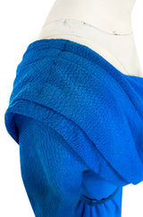 Important Spring 1993 Yves Saint Laurent Haute Couture One Shoulder Silk Crepe Dress