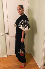 Fall 1977 Pierre Balmain Haute Couture Lesage Beaded Velvet Dress