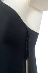 1970s Sonia Rykiel Wide Legged Cropped Pant & Long Tunic Evening Set w Draped Pockets