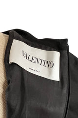 Iconic Fall 2013 Valentino Black Sculpted Runway Finale Dress w Long Sleeves