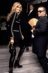 Spring 1992 Chanel Runway Lookbook Ad Campaign Patent Ribbon Jacket