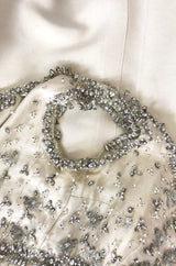 Early 1960s Christian Dior Numbered Colifichets Crystal & Pearl Project Dress
