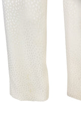 Well Documented Fall 1977 Christian Dior Haute Couture Cream Silk Suit