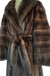 Rare 1984 Christian Dior Haute Couture by Canton Furs Model #3007 ‘Dynastie' Russian Sable Coat