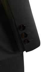 Iconic Fall 1996 Yves Saint Laurent True Haute Couture 'Le Smoking' Black Tuxedo Skirt Suit