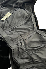 Documented Fall 1984 Christian Dior by Marc Bohan Runway Haute Couture Black Textured Velvet Dress