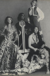 Documented 1970 Malcolm Starr by Youssef Rizkallah Ad Campaign Flared Patchwork Coat or Dress