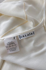 Documented Fall 2001 Azzedine Alaia Couture Runway Dress in Ivory