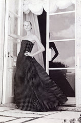 Spring 2000 Yves Saint Laurent by Alber Elbaz Black & White Strapless Dress