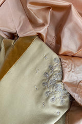 Rare 1950s Jeanne Lanvin - Castillo Demi Couture Beaded Velvet Set