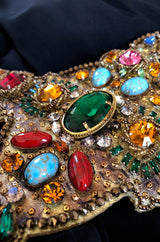 S/S 2001 Jean Louis Scherrer Haute Couture Backless Jewelled Runway Dress