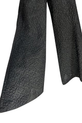 Amazing 1960s Jean Varon Sheer Sequin Bodice Jumpsuit w Wide Textured Pants