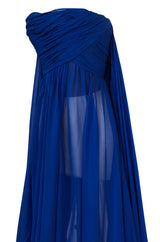 F/W 2004 Jean Louis Scherrer Haute Couture Runway Dress & Feather Cape