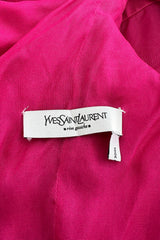Prettiest Spring 2005 Yves Saint Laurent by Stefano Pilati Look 36 Pink Silk Organza Dress