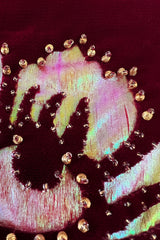 Exceptional Mid-1980s Paco Rabanne Haute Couture Velvet Beaded Caftan Dress