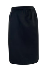 Iconic Fall 1996 Yves Saint Laurent True Haute Couture 'Le Smoking' Black Tuxedo Skirt Suit