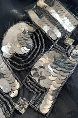 Spring 1974 Chloe by Karl Lagerfeld Sequin Dress Set as Seen on Sylvie Vartan