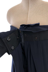 Beautiful Spring 2013 Lanvin by Alber Elbaz Deep Blue Strapless Dress w Bow Detail