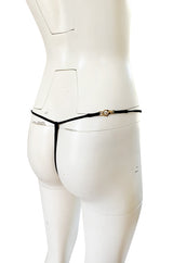 Important Fall 1996 Tom Ford for Gucci KeyHole Gown w Gold G-string Belt