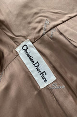 Rare c.1968- 1972 Christian Dior Two Toned Sheepskin Fur Coat