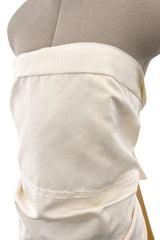 Beautiful 2013 Lanvin Blanche by Alber Elbaz Strapless Ruffled Ivory Silk Wedding Gown