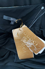 Fall 2009 Gucci by Frida Giannini Black One Shoulder Jersey & Leather Ad Campaign Dress