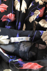 Iconic Resort 2008 Prada Runway & Ad Campaign Silk Floral Couture Dress