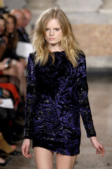 F/W 2010 Peter Dundas for Pucci Fringed Silk Devore Mini Dress