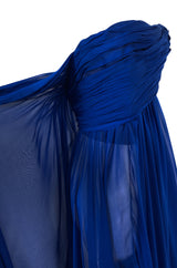 F/W 2004 Jean Louis Scherrer Haute Couture Runway Dress & Feather Cape