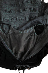 Fall 1998 Christian Lacroix Runway Black Velvet Dress W Signature Puffed Silk Taffeta Underskirt
